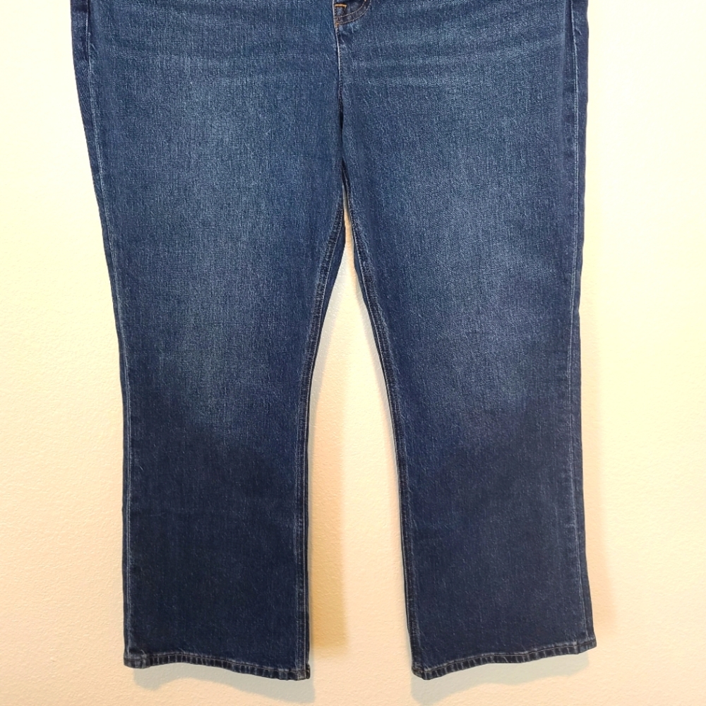 J. Crew Mid-Rise Flare Cropped Jeans Button Front - Picture 6 of 12
